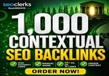 Get 1000 SEO Contextual Backlinks Buy 2 Get 1 free