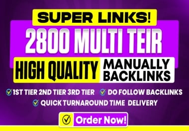 Rank Your Website With 2800 Multi-Tier SEO Backlinks 3-Tier Link Building Pyramid
