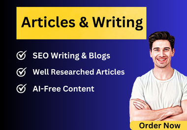 I will write 500 words articles AI free for you in 12 hours