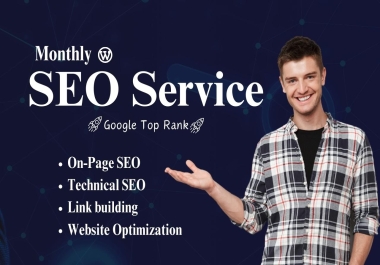 I will provide monthly SEO services on the WordPress website