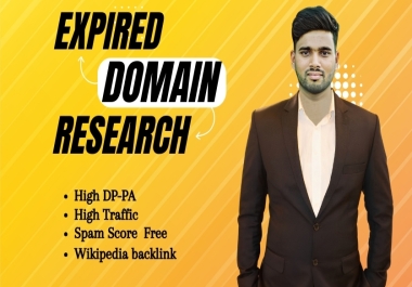 I will find the best-expired domain with a Wikipedia backlink.