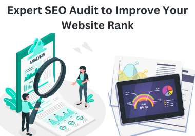 I will provide expert SEO audit to improve your website rank
