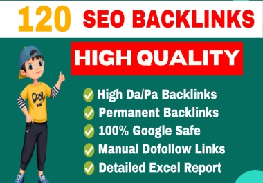 Create Manually 120 SEO Backlinks from web 2.0, pdf, link wheel