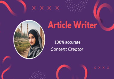 I can write long documents or articles professionally