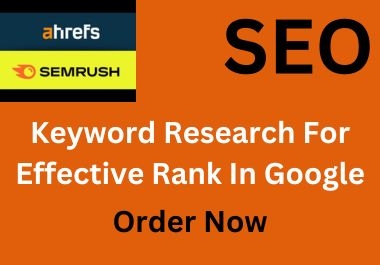 I will Conduct Exceptional SEO Keyword Research for Crafting a Content Roadmap