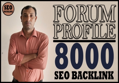 I will create 450 high da dofollow forum profile backlinks