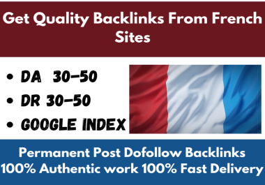Get Quality Backlinks From French Sites