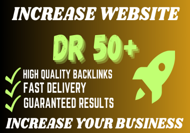 I will increase ahrefs DR domain rating 0 to 50+ using seo doFollow Backlinks