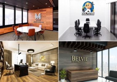 I will make Zoom virtual background with logo