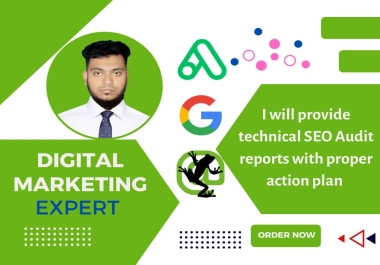 I will provide technical SEO Audit reports with proper action plan
