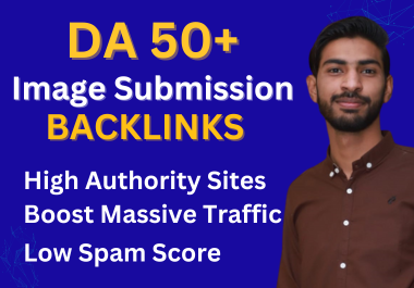 I will submit 50 infographic or image submission on high DA/PA photo sharing sites for Link building