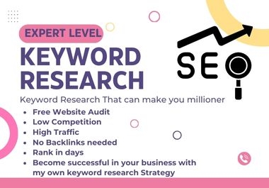 I will do long tail low competition seo keyword research for your blog or business