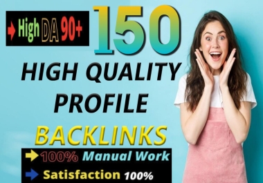 I will create authority social profile backlinks for seo link building