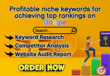 I will do advanced SEO keyword research,  website audit and competitor analysis services.