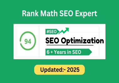 I will set up rank math SEO with 94 score