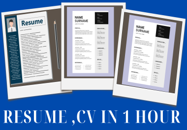 Professionally Composed Resume/CV Writing and Editing Service