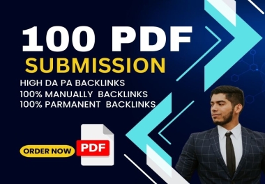I will manually provide 100 PDF Submission to 100 pdf sharing websites