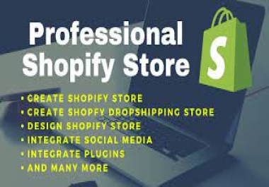 Who want a professional shopify store with premium theme with 5 pages and 5 apps