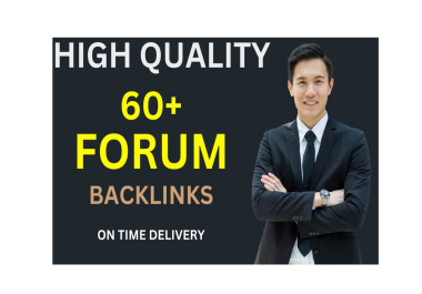 l will manually method 60 forum High quality forum posting backlinks