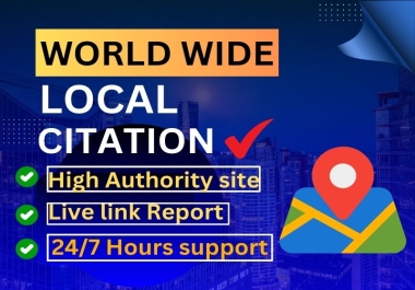 I will Provide 75 local citations for local SEO and Google map ranking