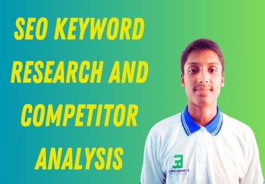 I will do profitable SEO keyword research with competitor analysis.