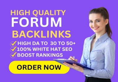 I will manually provide 65 high quality Forum Posting do follow Backlinks