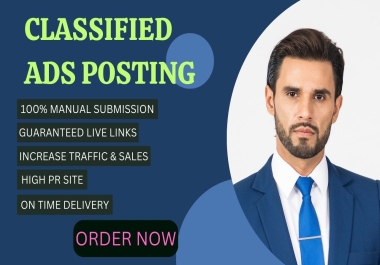 I will do classified ad posting in top classified sites.