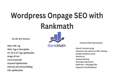onpage SEO for your wordpress website with rankmath plugin