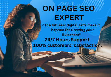 I will do professional and effective on page SEO optimization to increase website organic traffic