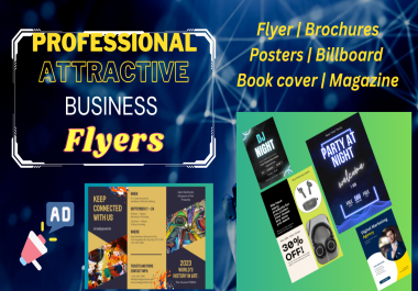 I will make flyers and brochures for gym,  business,  sports,  etc
