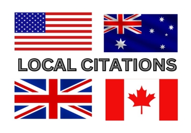 I will build local citations and local submission