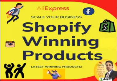 I will do shopify winning and trending 5 products research for dropshipping