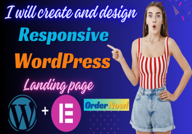 I will create WordPress Landing page design