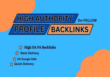 Profile Backlinks Link Building 280 Backlinks DA