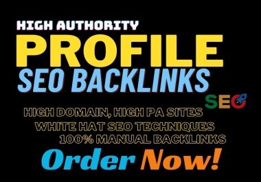 I will manually provide 80 unique profile seo backlinks