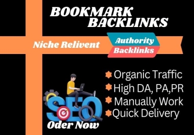 Manually 200+ High-Quality Bookmark Backlinks.