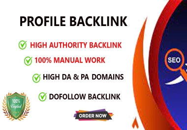 I provided Profile Backlinks for Your Website to improve your DA and PA 