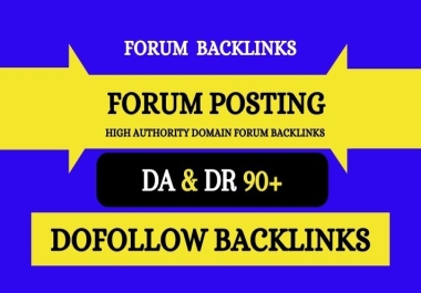 I Will create 100 Do follow Forum Posting from High Quality Site