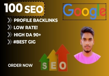 I will Create 20 High Authority Profile Backlinks on DA 80 To 100 site