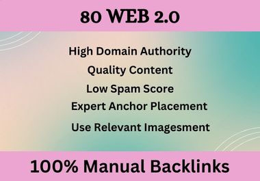 i will do 80 high quality web 2.0 design for your website
