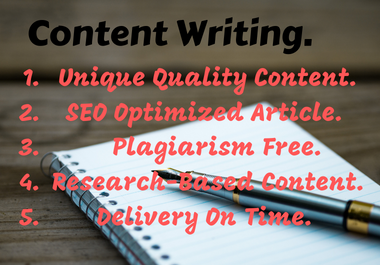Write 500 words SEO-Optimized Content for your Blog and Website