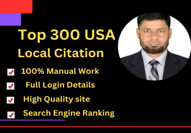 I will build 175 top citation for local seo boost your website rank in your area URL
