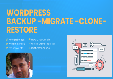 Don't Panic Save Your WordPress Site with Expert Backup,  Migration & More - Just 5