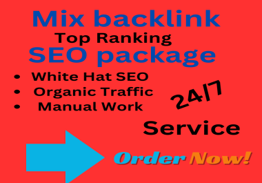 I Will create Off Page SEO 150 Do Follow Mix Backlinks High DA & PA Authority.