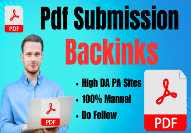 I will do 40 SEO backlinks pdf submission and article submission