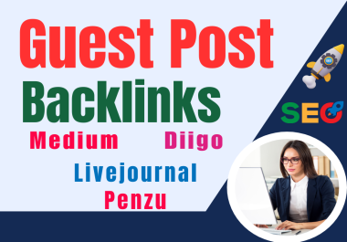 I will build 10 guest post dofollow backlinks,  guest posts service and guest posting