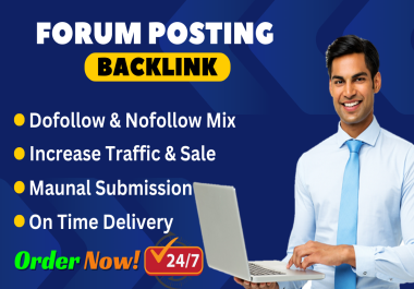 I will create 35 SEO forum Profile backlinks from high DA PA sites