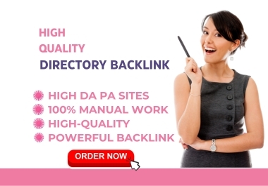 I will do 40 High Quality Directory submission Backlink