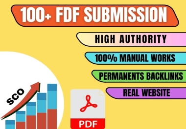 I will do 100+ PDF & document submissions manually on high-authority backlink sites