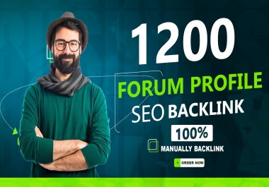 I will make 1200 forum profile seo backlinks